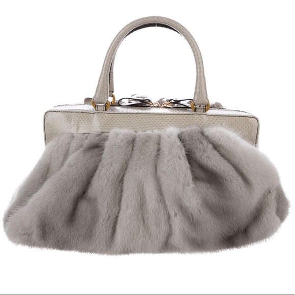 Valentino Atelier Rose Mink Bag - Picture 2 of 5